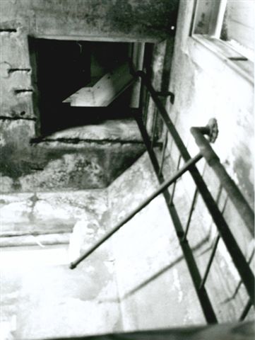 File:Prouts Neck Fire Control Tower Ladder to top level.jpg