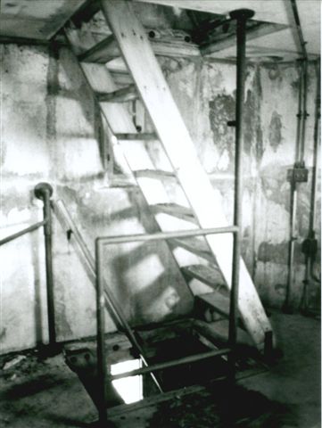 File:Prouts Neck Fire Control Tower Wooden Ladders.jpg